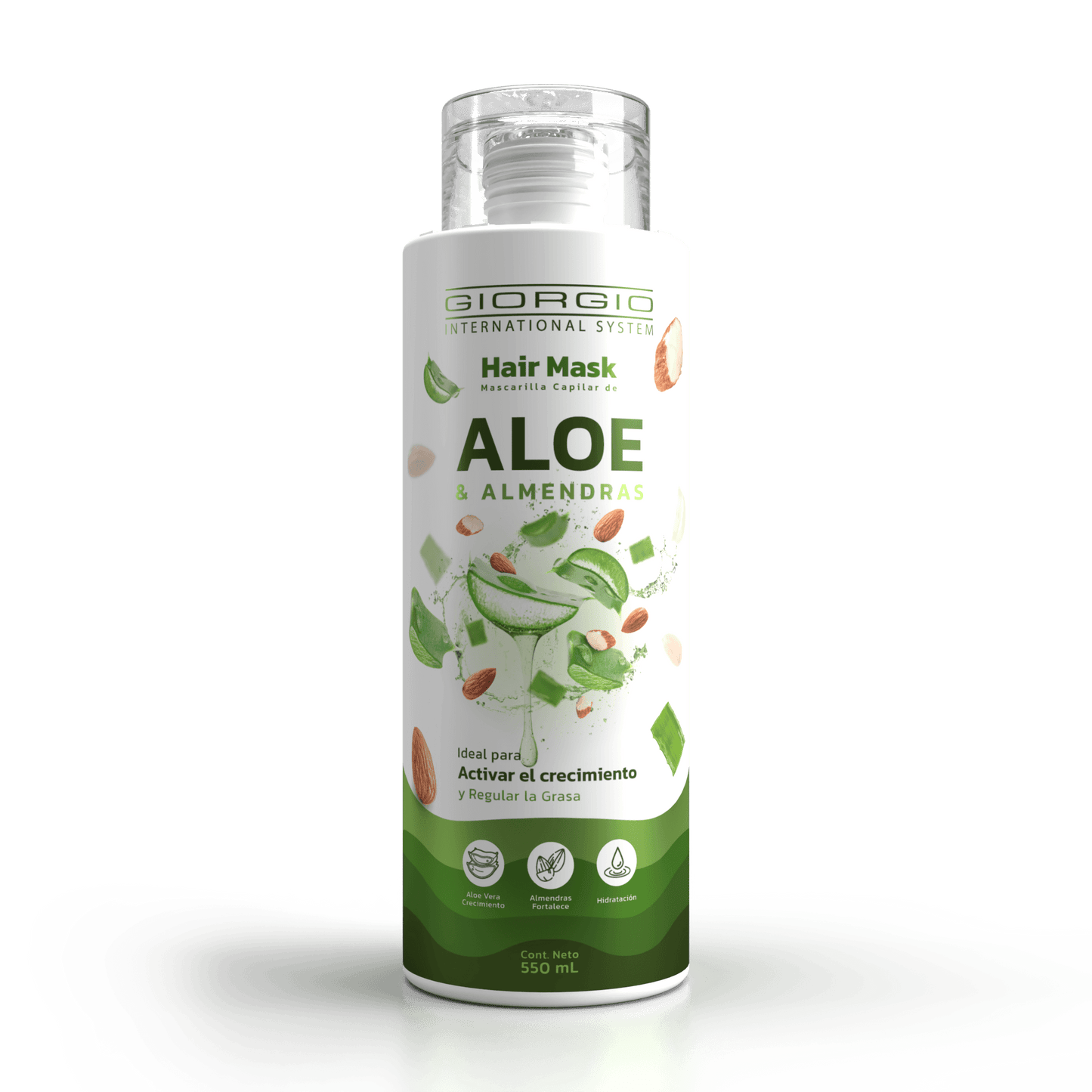 HAIR MASK DE ALOE & ALMENDRAS X 550 mL - Giorgio Cosmetic