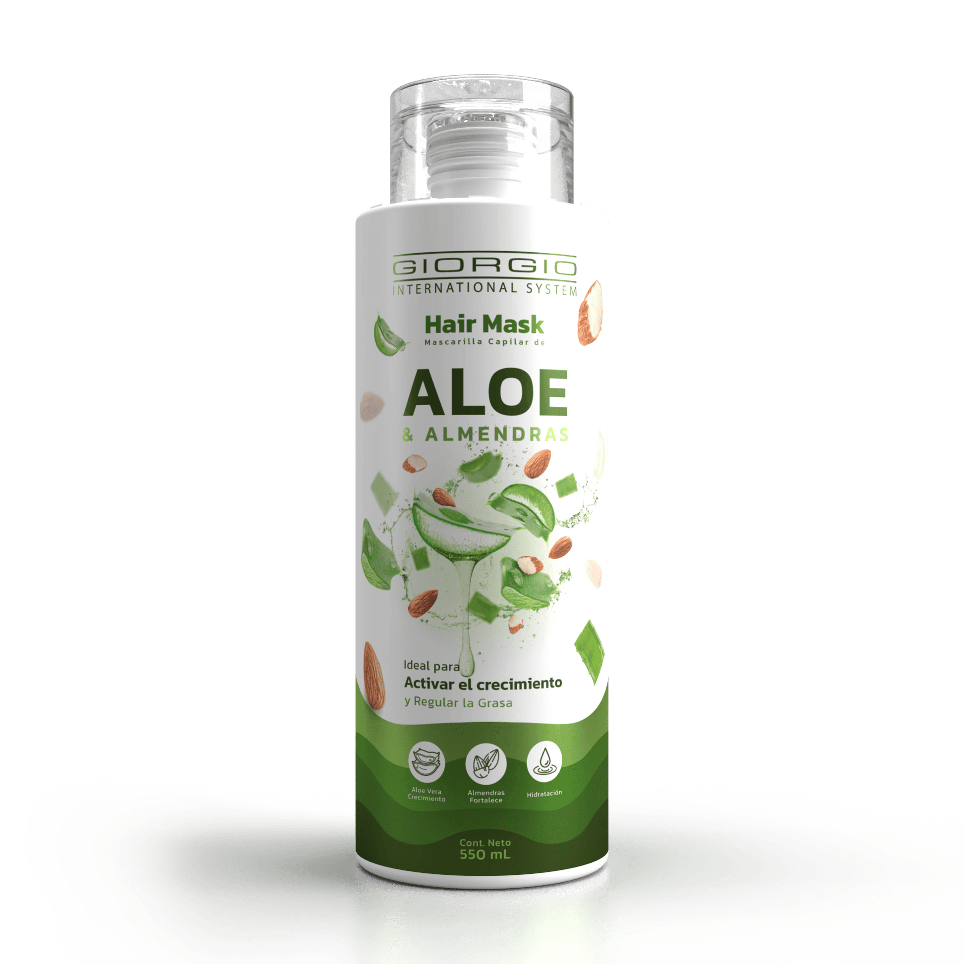 HAIR MASK DE ALOE & ALMENDRAS X 550 mL - Giorgio Cosmetic