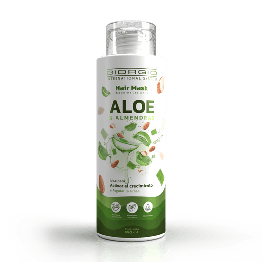 HAIR MASK DE ALOE & ALMENDRAS X 550 mL - Giorgio Cosmetic