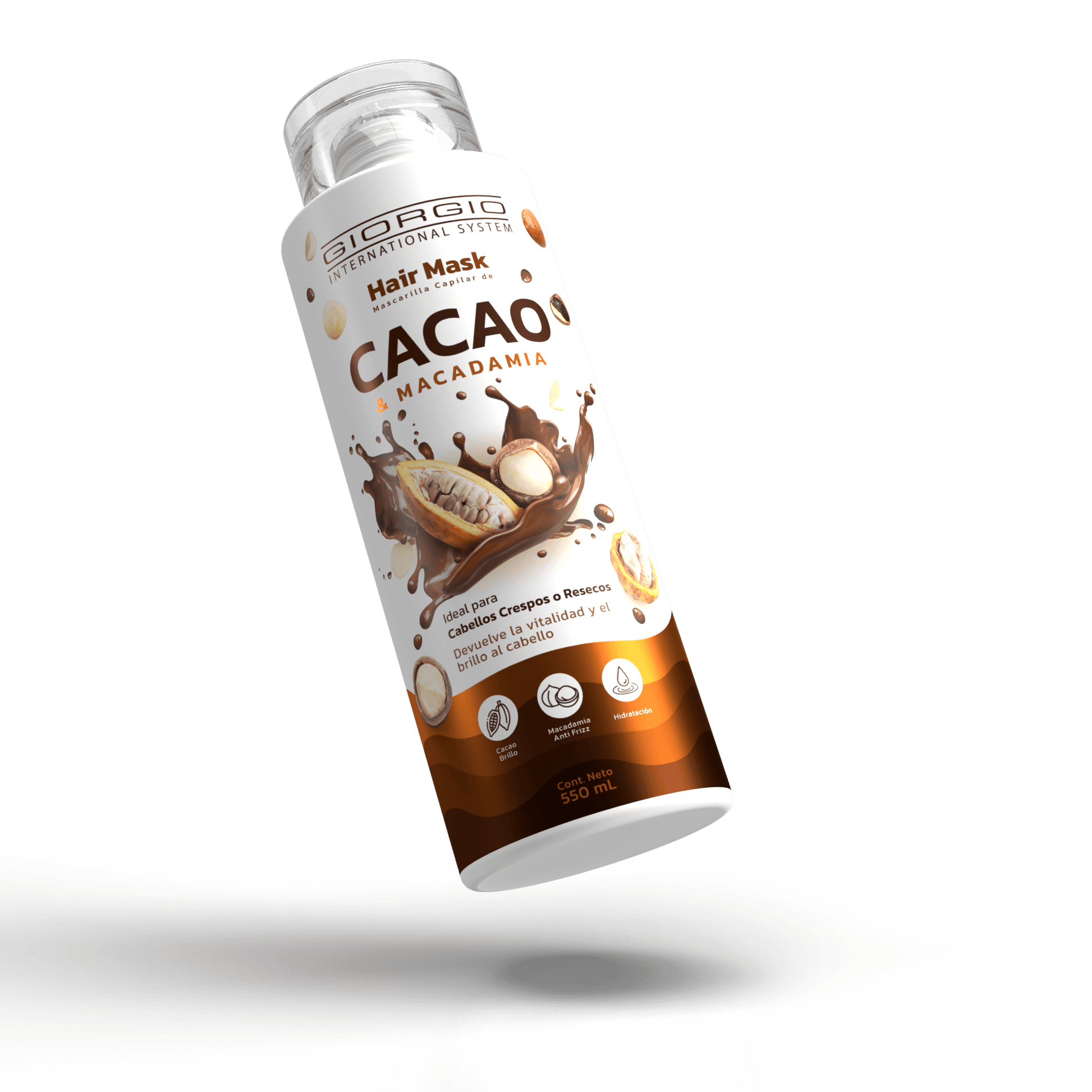 HAIR MASK DE CACAO Y MACADAMIA X 550 mL - Giorgio Cosmetic