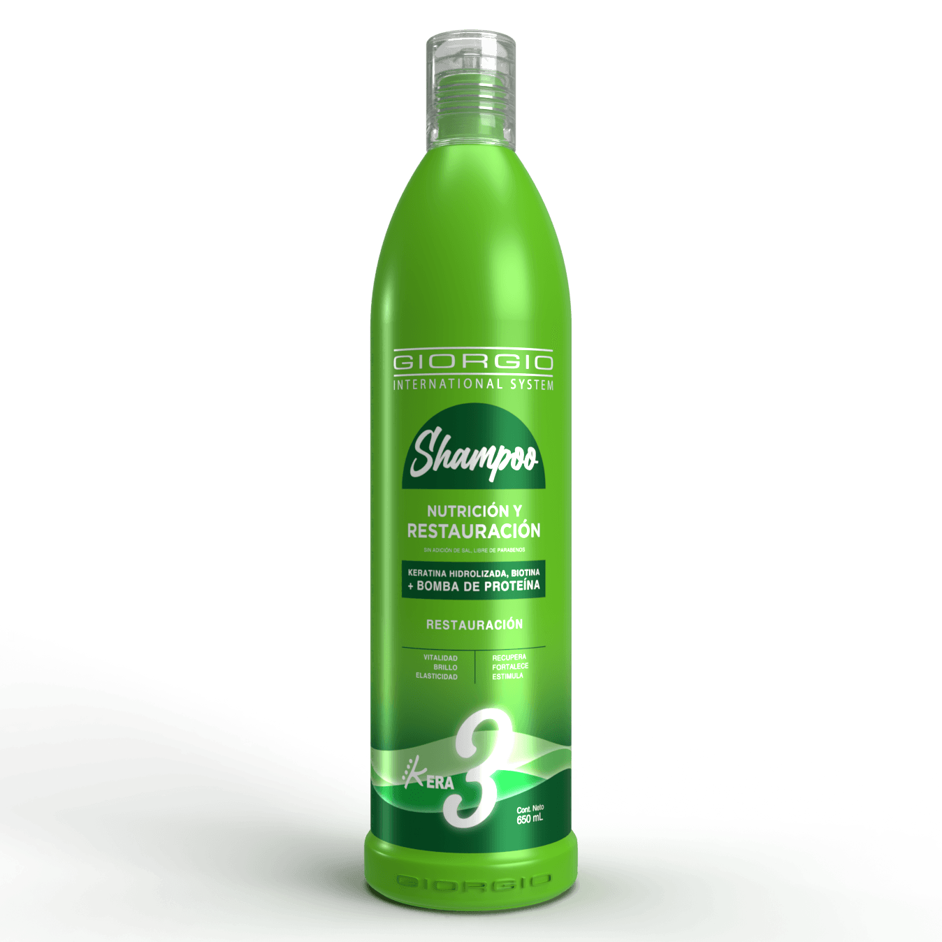 KERA - Shampoo 3 x 650 mL - Giorgio Cosmetic